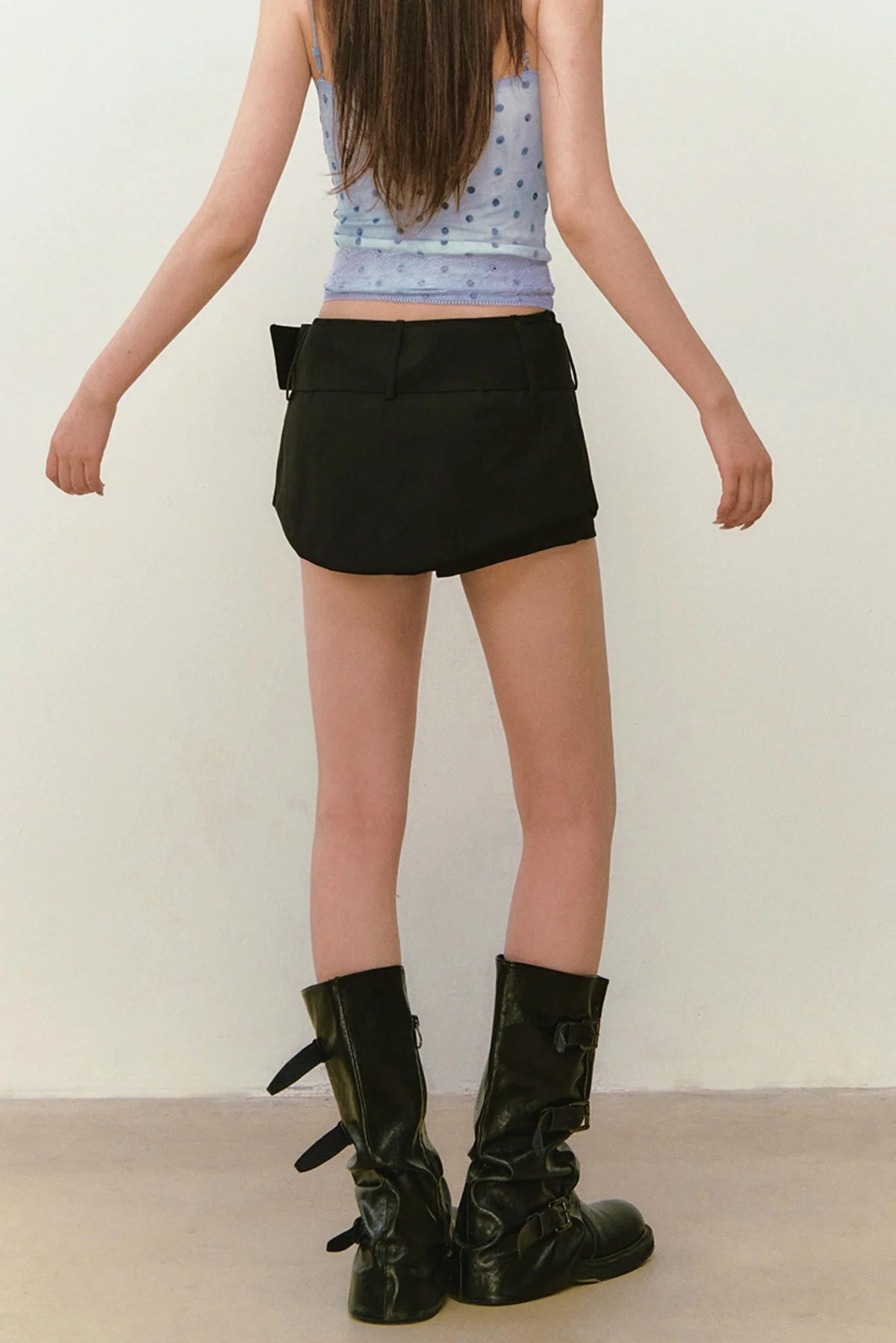 Embroidered Versatile Skirt Pants