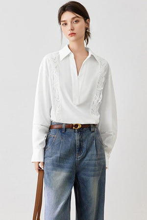 Embroidered White Shirt