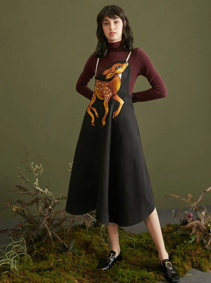 Embroidery Waist Strap Large Skirt