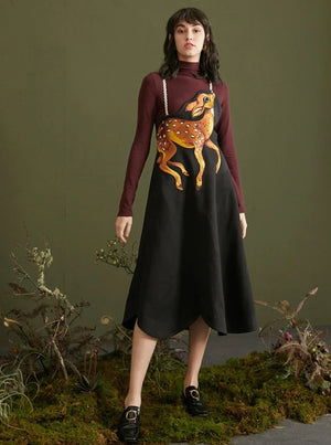 Embroidery Waist Strap Large Skirt