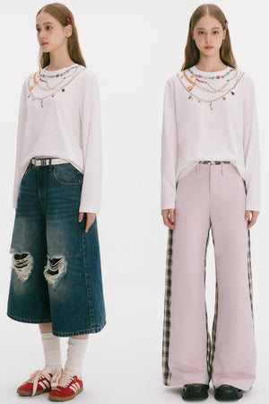 End of Summer Chain Print Top