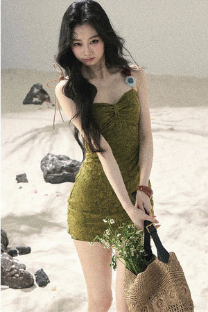 Entwined Vines Bodycon Dress Set-Up