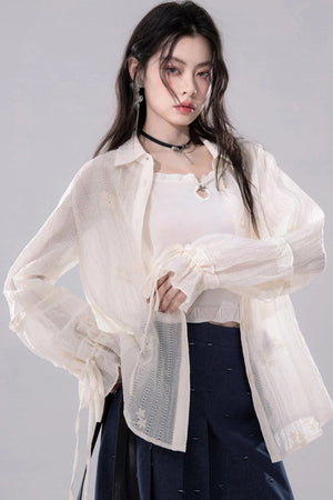 Ethereal Apricot Blouse