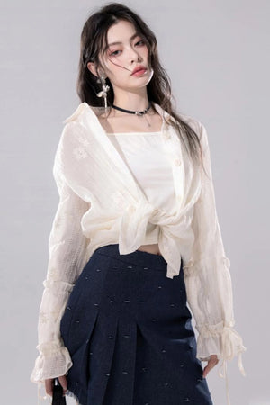 Ethereal Apricot Blouse