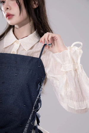 Ethereal Apricot Blouse