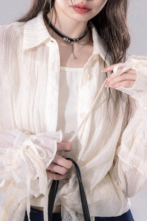 Ethereal Apricot Blouse