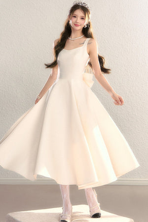 Exquisite French Spaghetti Strap Dress