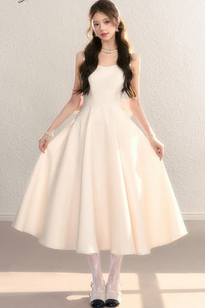 Exquisite French Spaghetti Strap Dress