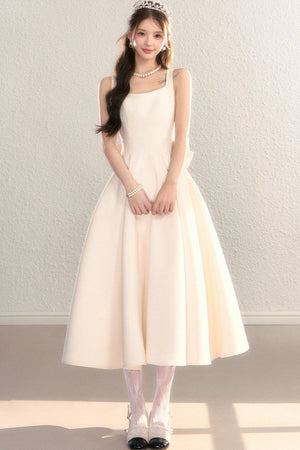 Exquisite French Spaghetti Strap Dress