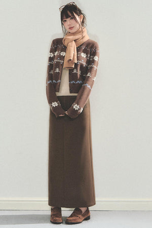 Fair Isle Crew Cardigan