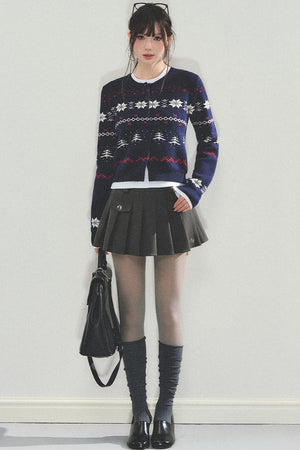 Fair Isle Crew Cardigan