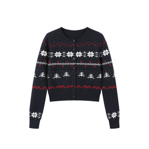 Fair Isle Crew Cardigan