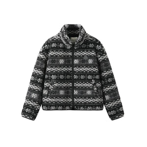 Fair Isle Lamb Wool Fleece Jacket