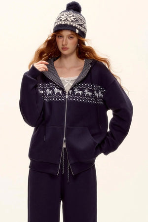 Fair Isle Quilted Jacket Set-Up