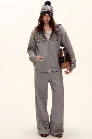 Fair Isle Quilted Jacket Set-Up