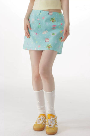 Fairy Tale Forest Bodycon Skirt