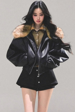 Fake Two Korean Long-Sleeve Knit Top