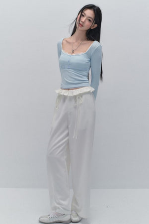 Fake Two-Layered Base Shirt