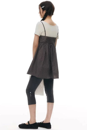 Fake Two-Piece Cotton Top