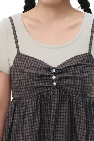 Fake Two-Piece Cotton Top
