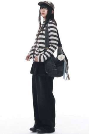 Fake Two-Piece Pleated Skirt Jeans
