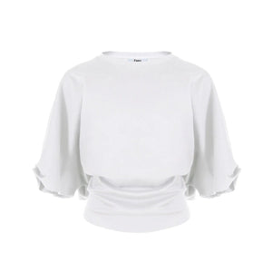Fano Cotton Hollow-Out T-Shirt