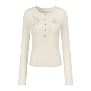 Feather Shadow Stars Slim T-Shirt