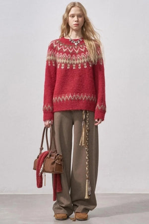 Festive Fair Isle Sweater