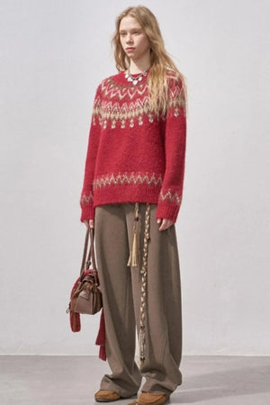 Festive Fair Isle Sweater