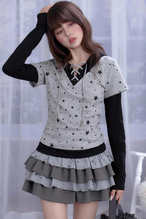 Fighting Star Hooded T-Shirt