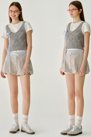 Filled Mochi Wool Knit Vest