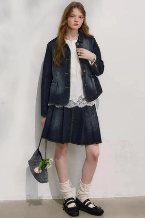 First Love Denim Skirt Set-Up