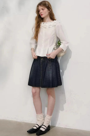 First Love Denim Skirt Set-Up