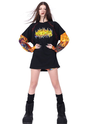 Flame Cat Top