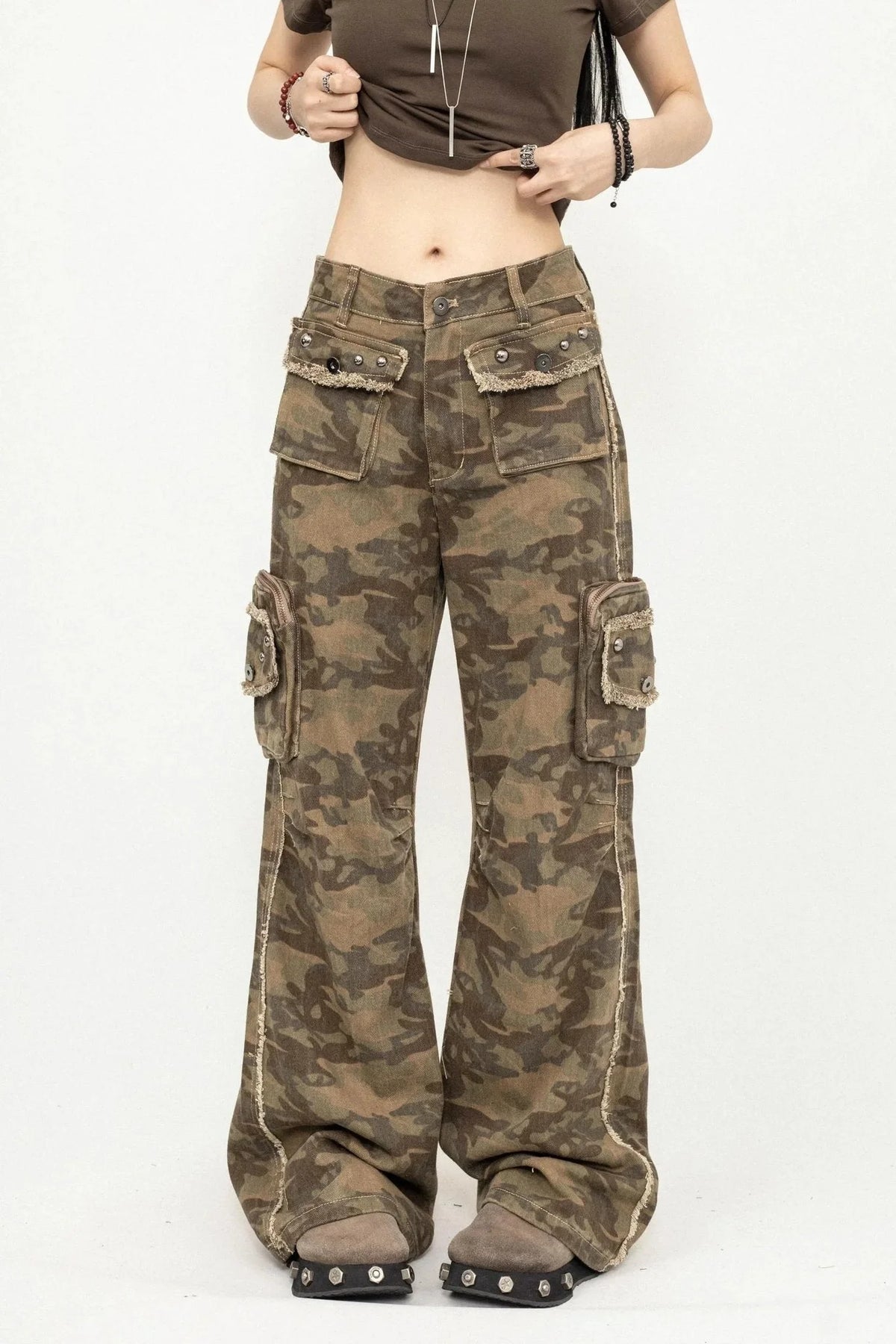 Flare Denim Pants