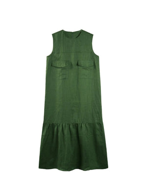 Flare Hem Maxi Dress