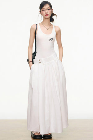 Flattering Layered Maxi Dress