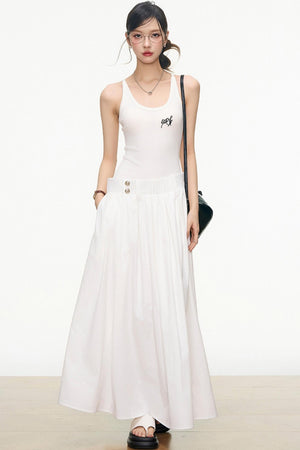 Flattering Layered Maxi Dress