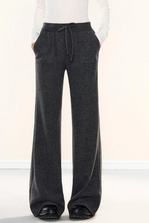 Fleece-Lined Glutinous Rice Pants