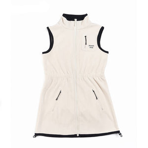 Fleece-Lined Waist-Cinching Vest Set-Up