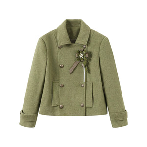 Flight Diary Woolen Jacket & Skirt Set-Up