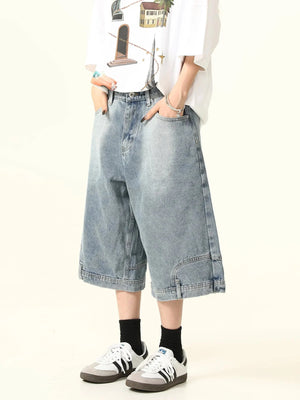 Flip Denim Shorts Pants