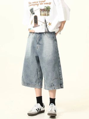 Flip Denim Shorts Pants