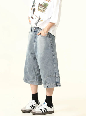Flip Denim Shorts Pants