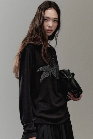 Floating Floral Crewneck Top