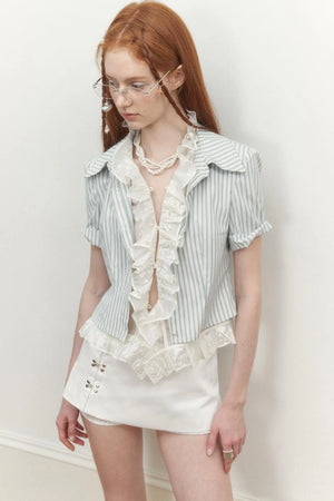 Floating Striped Blouse
