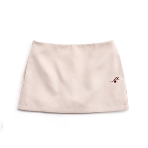 Flocked Cherry A-Line Skirt