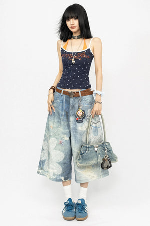Floral Chain Loose Summer Pants