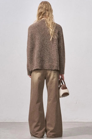 Floral Diamond Knit Sweater