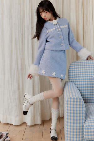 Floral Embellished Elegant Suit Set-Up